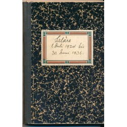 Original-Lohnbuch Gerber Käse von Juli 1924 bis Juni 1936