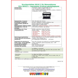 Stammbaumdruck bis 18m Länge