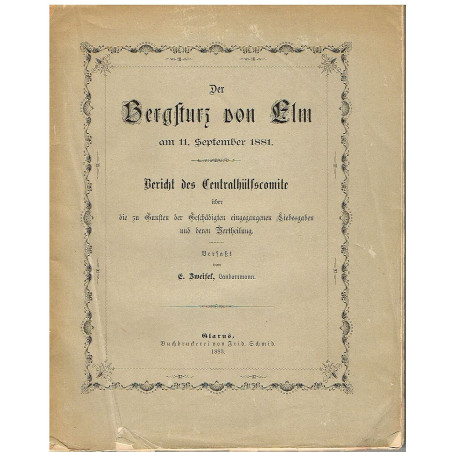Der Bergsturz von Elm am 11. September 1881