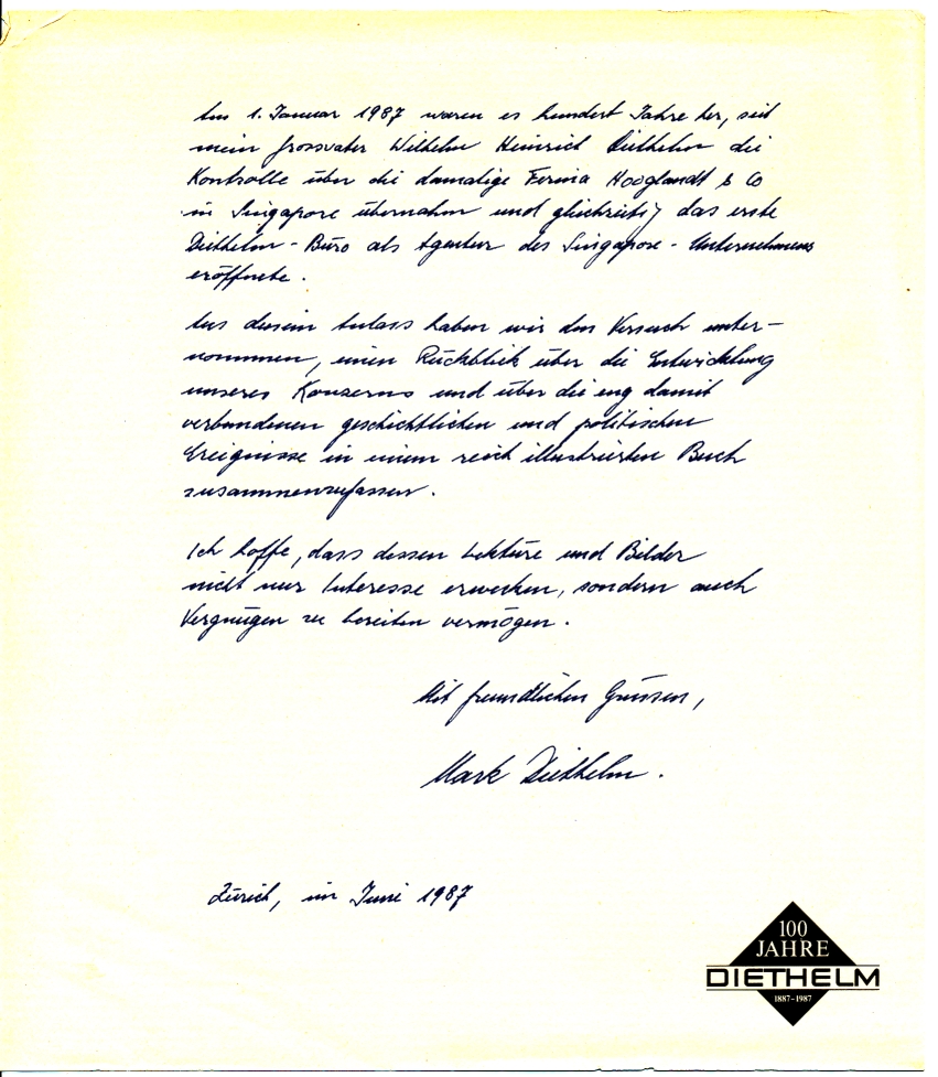 100 Jahre Diethelm 1887 - 1987 – Bild 3