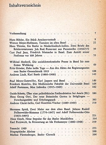 Basler Stadtbuch 1970, Jahrbuch für Kultur & Geschichte – Bild 2
