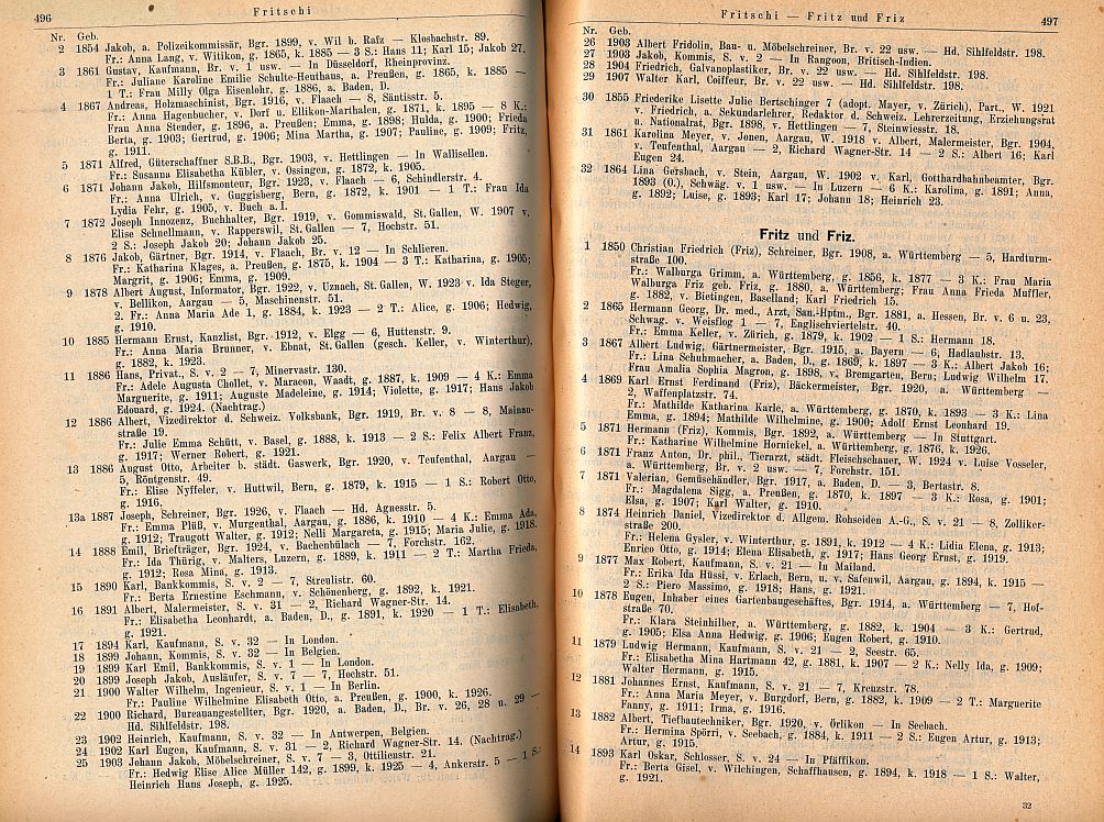 Bürgerbuch der Stadt Zürich 1926 – Bild 3
