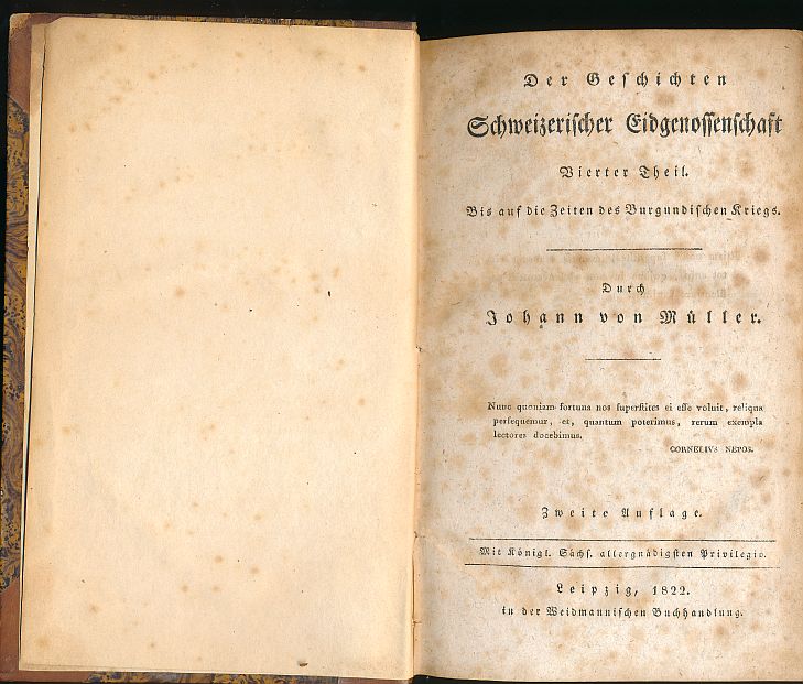 Der Geschichten Schweizerischer Eidgenossenschaft Vierter Theil, Johann von Müller – Bild 2