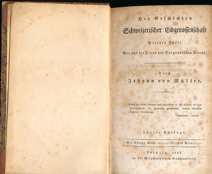 Der Geschichten Schweizerischer Eidgenossenschaft Zweyter Theil, Johann von Müller – Bild 2