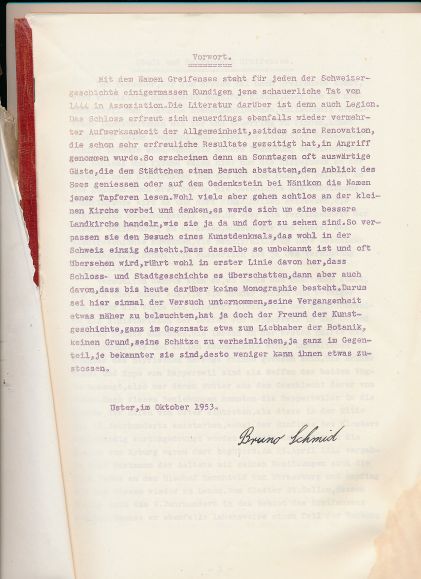 Die Kirche von Greifensee, Manuskript Bruno Schmid 1953 – Bild 2