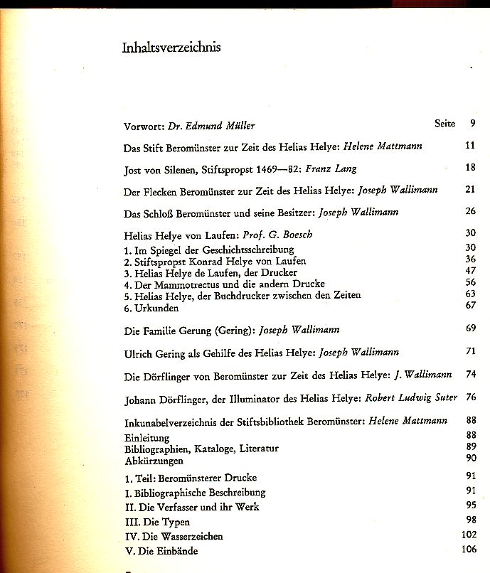 Erster datierter Schweizer Druck 1470 - Verein Schloss Beromünster 1970 – Bild 2