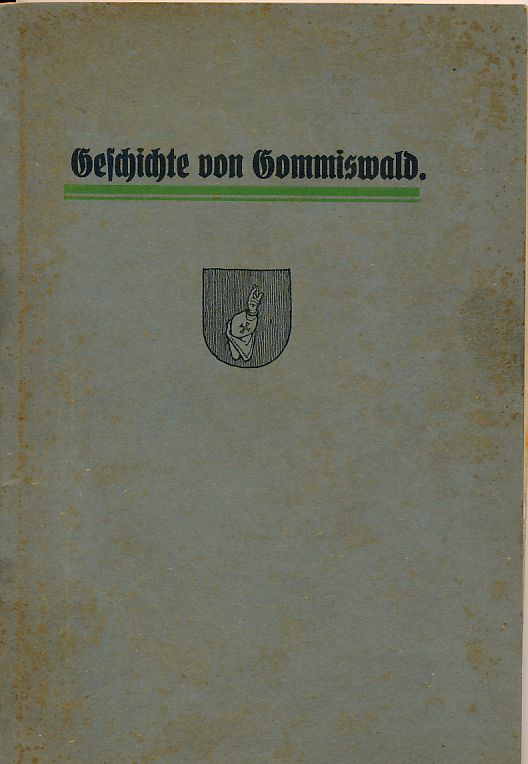 Geschichte von Gommiswald, 1923, Josef Widmer