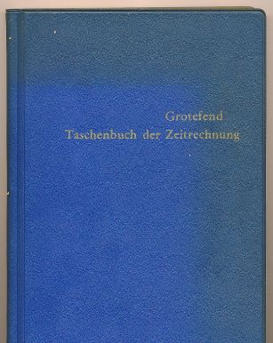 Grotefend, Taschenbuch der Zeitrechnung
