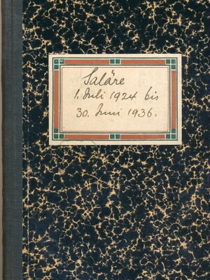 Original-Lohnbuch Gerber Käse von Juli 1924 bis Juni 1936