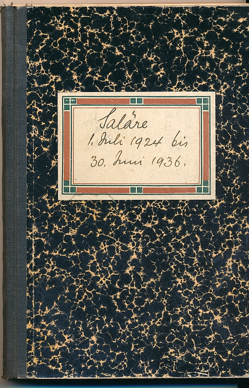 Original-Lohnbuch Gerber Käse von Juli 1924 bis Juni 1936