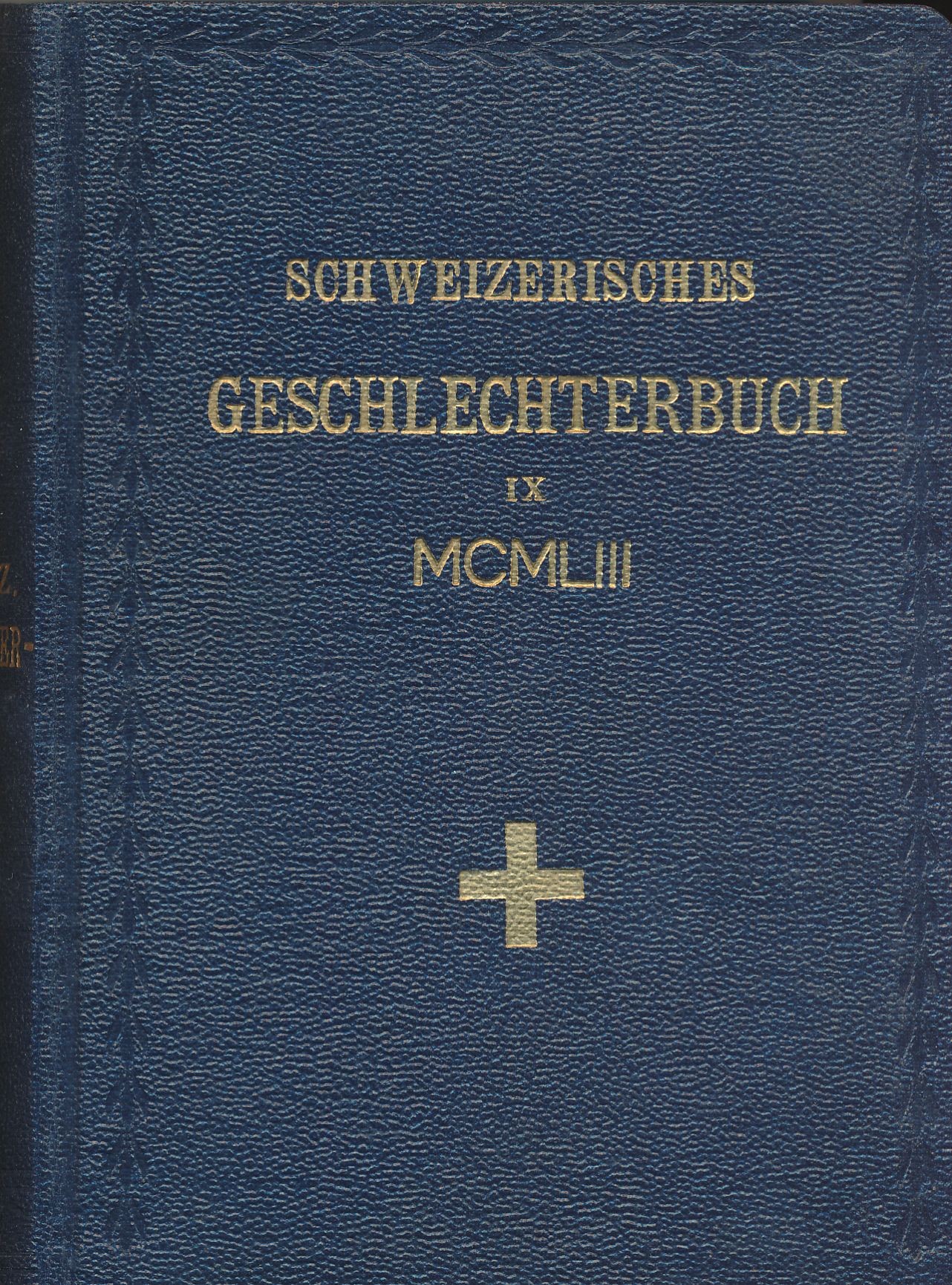 J.P. Zwicky von Gauen, Schweizerisches Geschlechterbuch 1953