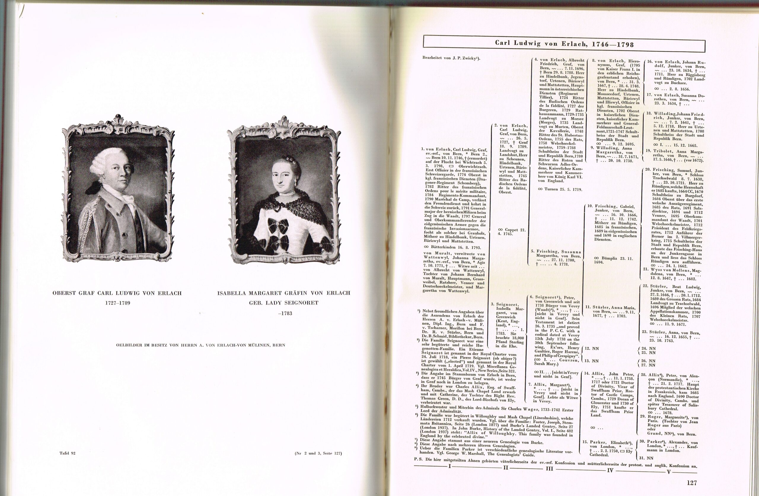 Zwicky J.P., Sammlung schweizerischer Ahnentafeln – Bild 5